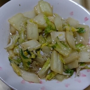 白菜とシラス炒め